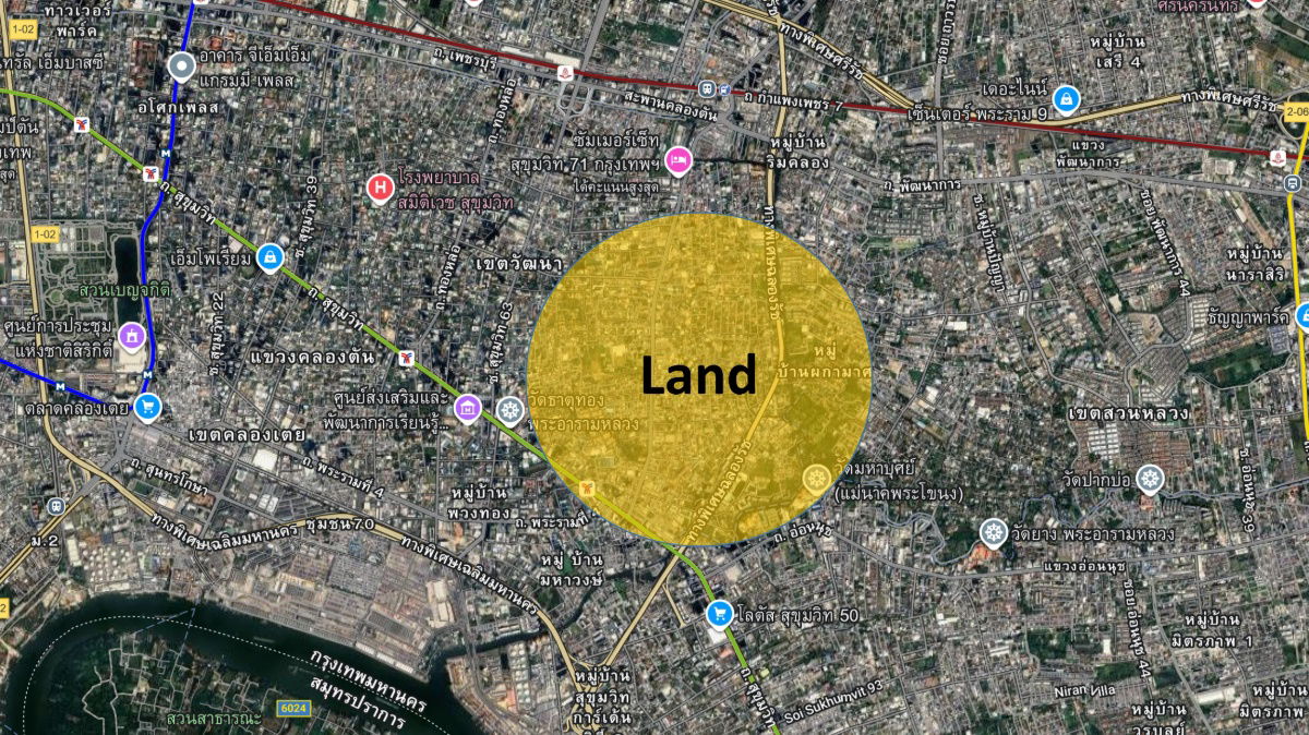 รูป ขายที่ดินพร้อมสิ่งปลูกสร้าง ปรีดีพนมยงค์ เดินทางสะดวกทั้ง BTS และ ทางด่วน - รูปที่ 4/4