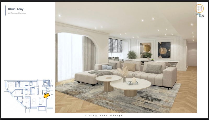 คอนโดให้เช่า : ปล่อยเช่า All Season Mansion ขนาด 3 ห้องนอน 4 ห้องน้ำ