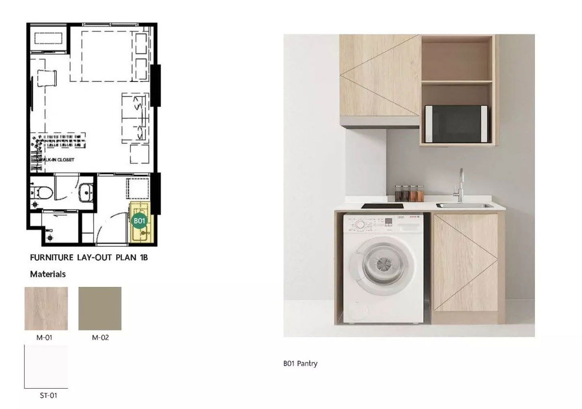 รูป ปล่อยเช่า คอนโด The Muve Kaset ชั้น 4 มี 1 ห้องนอน มีเฟอร์นิเจอร์ครบ ห้องพร้อมเข้าอยู่ได้ทันที วิวไม่โดนบลอค ทำเลดี ใกล้ ม.เกษตรศาสตร์ รีบจองเลย!! - รูปที่ 15/16
