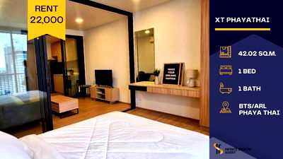 คอนโดให้เช่า : 🏢 XT Phayathai โครงการสวย สิ่งอำนวยความสะดวกจัดเต็ม ราคา 22,000 บาท/เดือน