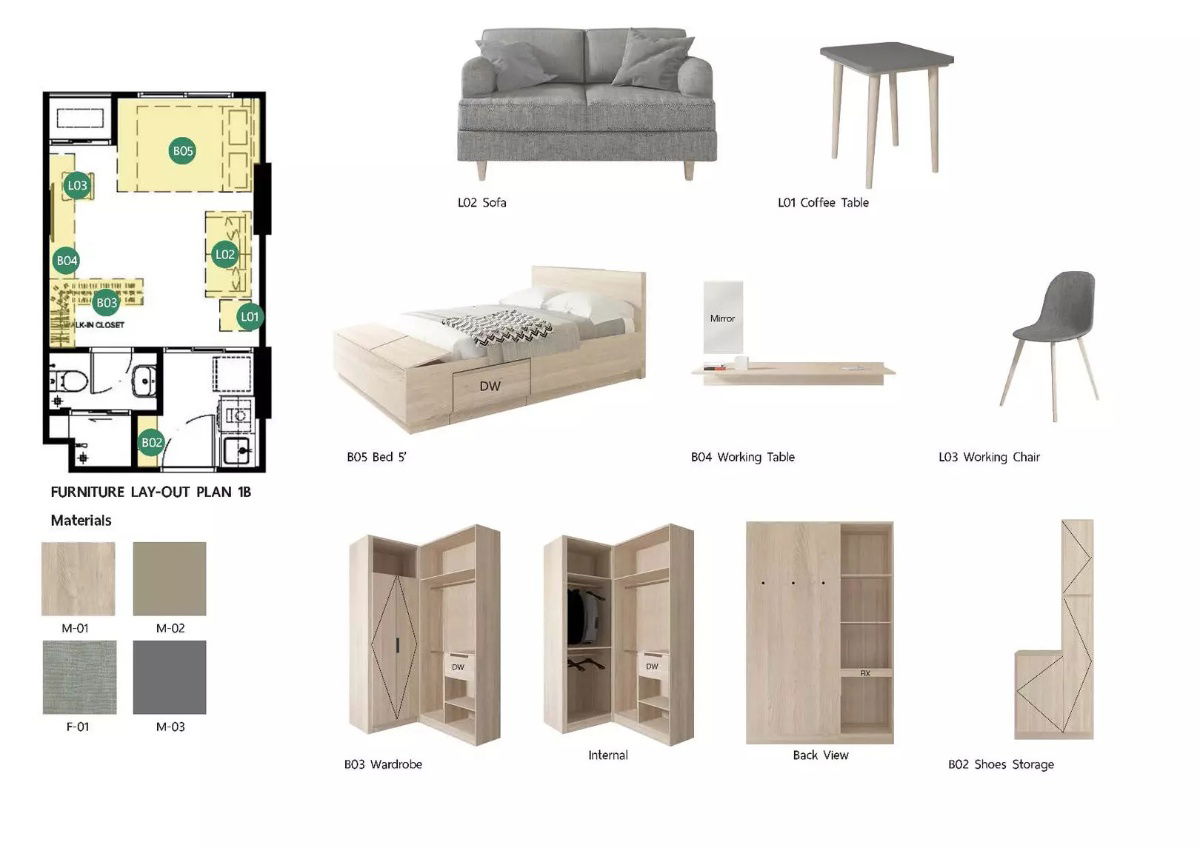 รูป ปล่อยเช่า คอนโด The Muve Kaset ชั้น 4 มี 1 ห้องนอน มีเฟอร์นิเจอร์ครบ ห้องพร้อมเข้าอยู่ได้ทันที วิวไม่โดนบลอค ทำเลดี ใกล้ ม.เกษตรศาสตร์ รีบจองเลย!! - รูปที่ 14/16