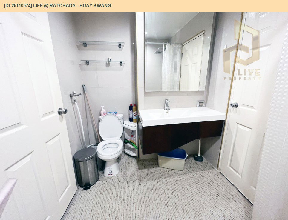 รูป DL25110574 ให้เช่าคอนโด ไลฟ์ แอท รัชดา - ห้วยขวาง (Life @ Ratchada - Huay Kwang) ใกล้ MRT ห้วยขวาง พร้อมเข้าอยู่ โทรด่วน 0800343450 LineID @655ebbvc - รูปที่ 7/11