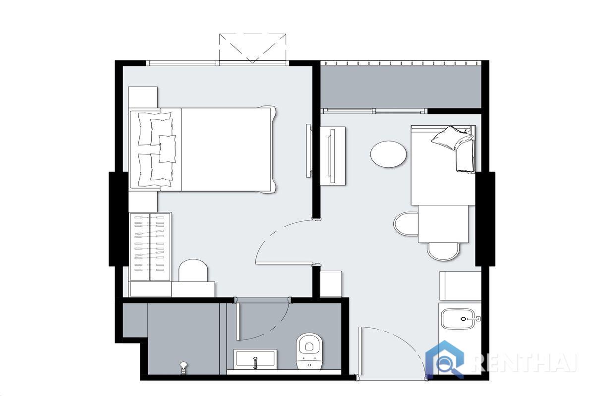 Well-planned 1-bedroom layout (29 sqm) with smart use of space, move-in ready! - image 3