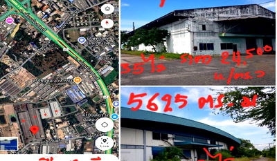 Factory for sale Department of Public Works and Town & Country Planning Chon Buri District : Factory for sale with land, large plot, can be divided and sold separately, Chonburi Province