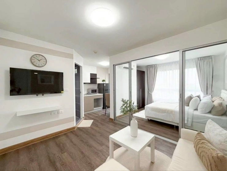 รูป ปล่อยเช่าดีคอนโด รัตนาธิเบศร์ (D Condo Rattanathibet)#ติด MRTไทรม้า  - รูปที่ 2/14