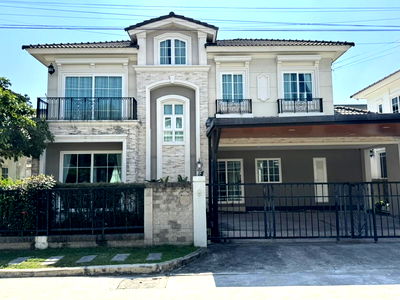 บ้านเดี่ยวให้เช่า : 🏡✨ ให้เช่าบ้านเดี่ยวหรู Grandio Ladprao–Kaset Nawamin ทำเลดี เดินทางสะดวก ใกล้เลียบด่วน–เกษตรนวมินทร์