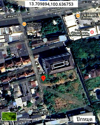 Land for sale Kasem Bundit Phatthanakan University  : Land for sale, fully filled, 3-1-45 rai, Sukhumvit 77 (On Nut Road), Soi 46/2, near Srinuch BTS Station, Suan, Luang  Bangkok