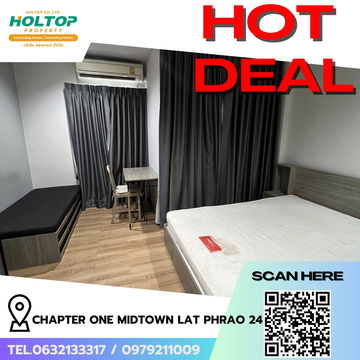 #R7797 🎉 241168 Condo for rent Chapter One Midtown Lat Phrao 24