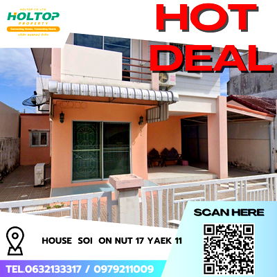 Houses for rent Phatthanakan Road : #R7796  🎉 241168 House for rent  Soi  On Nut 17 Yaek 11