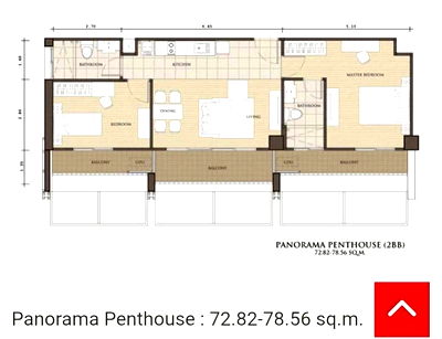 คอนโด ถนนบรมราชชนนี  : ขาย คอนโด ธนา อาร์เคเดีย Penthouse ปิ่นเกล้า 2ห้องนอน2ห้องน้ำ Mrt บางยี่ขัน เพียง3.99 mb 