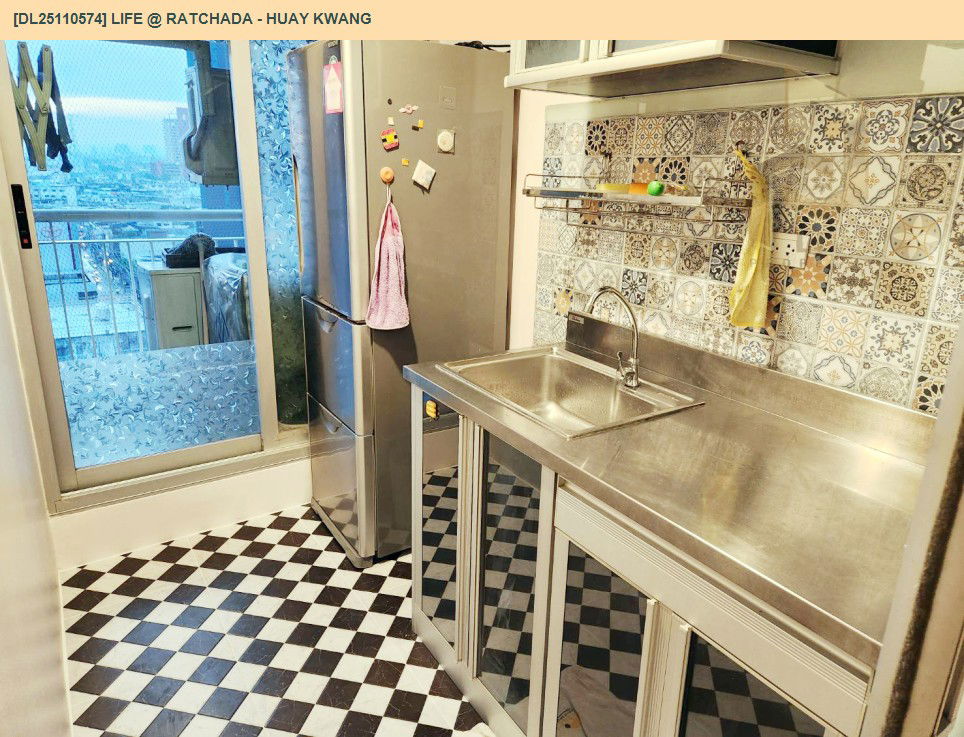 รูป DL25110574 ให้เช่าคอนโด ไลฟ์ แอท รัชดา - ห้วยขวาง (Life @ Ratchada - Huay Kwang) ใกล้ MRT ห้วยขวาง พร้อมเข้าอยู่ โทรด่วน 0800343450 LineID @655ebbvc - รูปที่ 6/11
