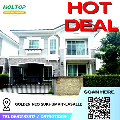 Houses for rent Muang Samut Prakarn Samut Prakarn : #R7777  🎉 241168 House for rent Golden Neo Sukhumvit-LaSalle 