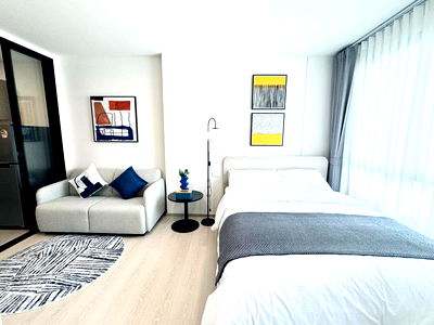 คอนโดให้เช่า : 📣ให้เช่าห้องใหญ่✨ Dcondo Hype 💎ห้อง Walk in closet ตรงข้าม ม.กรุงเทพ 🚌มีบริการรถรับ-ส่ง และ🛒มี 7-11 หน้าคอนโด