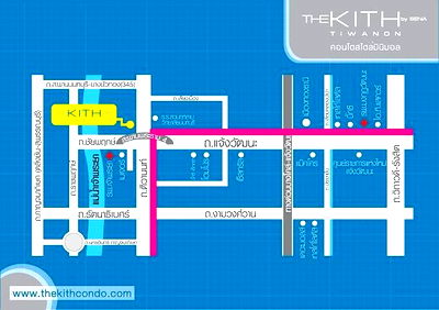 ขายคอนโด : ขายคอนโด The Kith Tiwanon ซอยติวานนท์-ปากเกร็ด ซอย 17