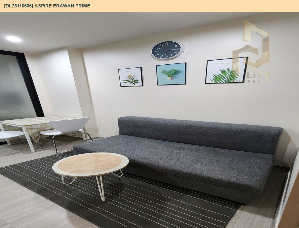 picture DL25110606 Condo for rent, Aspire Erawan Prime near BTS Chang Erawan, ready to move in, call urgently 0638692663 LineID @655ebbvc - 3/10