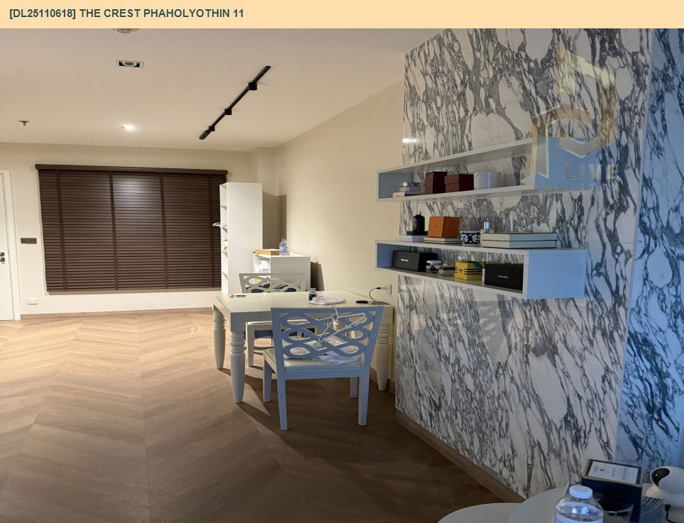 picture DL25110618 Condo for rent, The Crest Phaholyothin 11 near BTS Ari, ready to move in, call urgently 0638692663 LineID @655ebbvc - 4/6