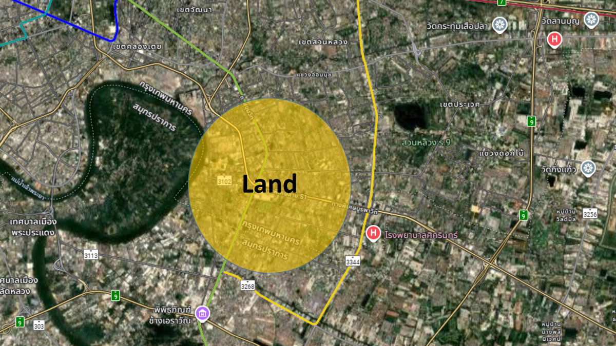 รูป ขายที่ดินพร้อมบ้าน ถนนบางนาตราดติดไบเทคบางนา - รูปที่ 4/4