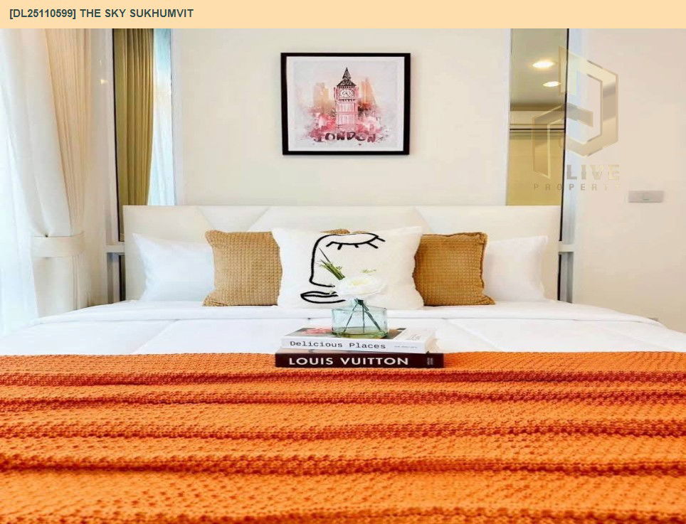 รูป DL25110599 ให้เช่าคอนโด เดอะ สกาย สุขุมวิท (The Sky Sukhumvit) ใกล้ BTS อุดมสุข พร้อมเข้าอยู่ โทรด่วน 0800343450 LineID @655ebbvc - รูปที่ 6/12