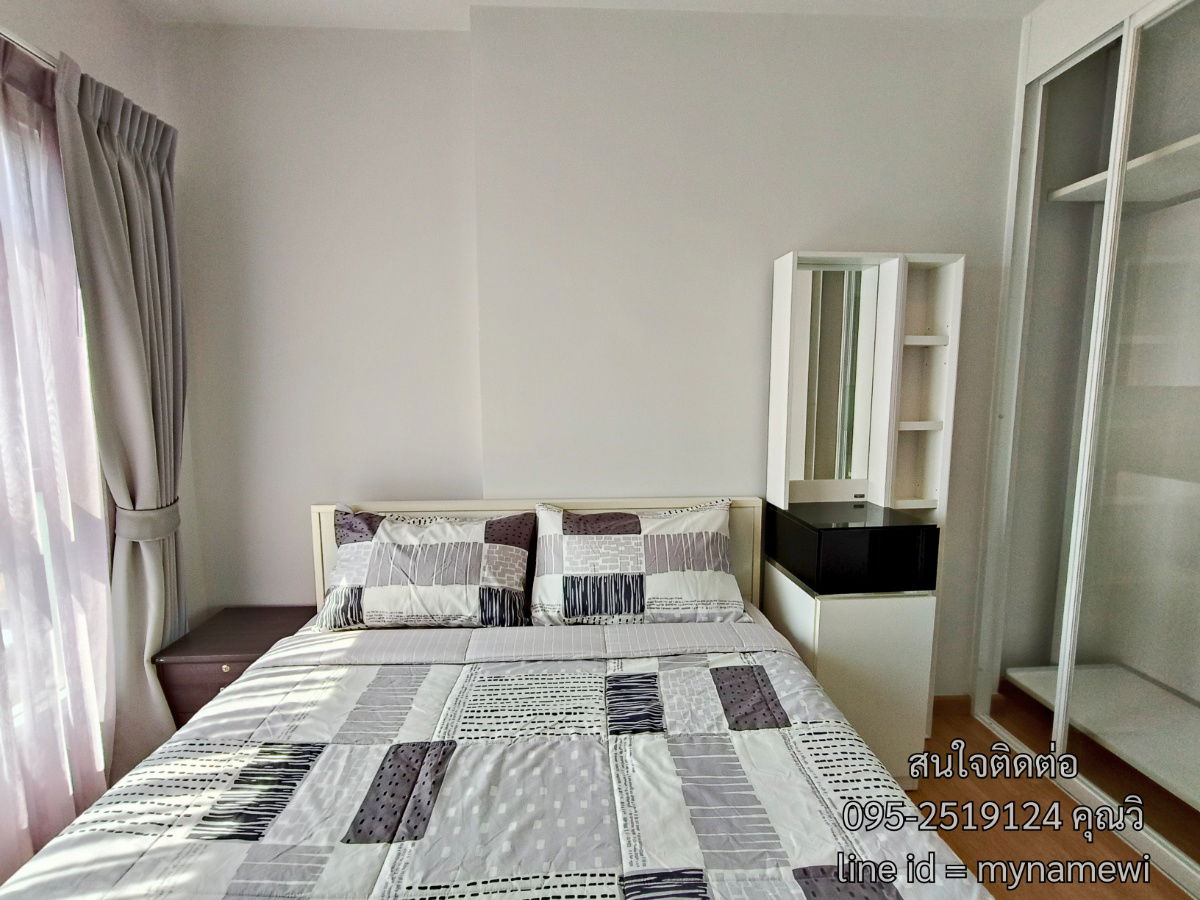 รูป ห้อง 30 ตรม. เฟอร์นิเจอร์ครบ เครื่องใช้ไฟฟ้าครบ ให้เช่าคอนโด พาร์คแลนด์ เพชรเกษม ติดรถไฟฟ้าสถานีหลักสอง ตรงข้ามเดอะมอลล์บางแค สนใจติดต่อได้เลยค่ะ - รูปที่ 2/10