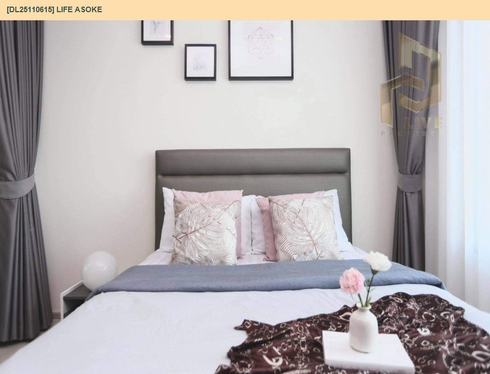 picture DL25110615 Condo for rent, Life Asoke near MRT เพชรบุรี, ready to move in, call urgently 0638692663 LineID @162cjixi - 7/8