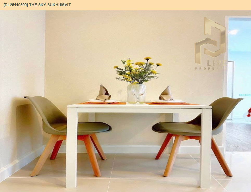 รูป DL25110599 ให้เช่าคอนโด เดอะ สกาย สุขุมวิท (The Sky Sukhumvit) ใกล้ BTS อุดมสุข พร้อมเข้าอยู่ โทรด่วน 0800343450 LineID @655ebbvc - รูปที่ 4/12