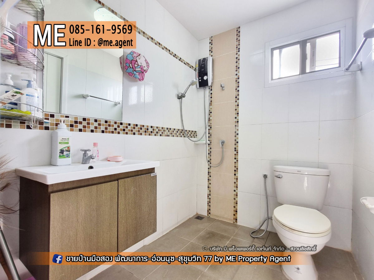 รูป ขายด่วน !! Villette Lite พัฒนาการ 38 หลังมุม 31.5 ตรว. ตกแต่งครบ พร้อมเข้าอยู่ เดินทางสะดวก ใกล้ Airport Link หัวหมาก และ ใกล้ BTS อ่อนนุช (TF35-31) - รูปที่ 15/16