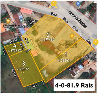 Land for Sale in Non Muang, Khon Kaen, Pink Zone
