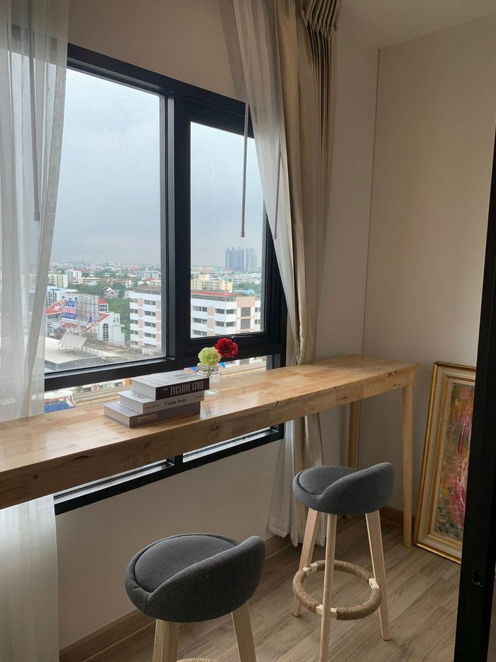 รูป ให้เช่า Niche Mono Sukhumvit–Bearing 1 ห้องนอน · 1 ห้องน้ำ · 1 ห้องนั่งเล่น · 1 ห้องทำงาน 13,500 บาท - รูปที่ 2/15