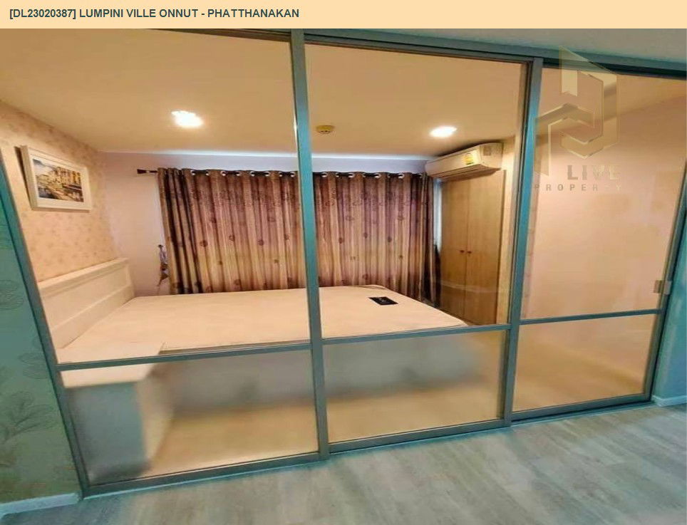 picture DL23020387 Condo for rent, LUMPINI VILLE ONNUT - PHATTHANAKAN near -, ready to move in, call urgently 0638692663 LineID @162cjixi - 12/16