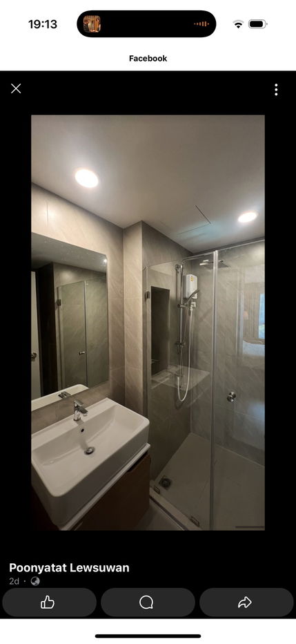 รูป ไอดีโอ จุฬา สามย่าน 1B1B ชั้น 13 ตึก B ขนาด 34 ตร.ม เช่า 24,000 บาท/เดือน Ready to move in - รูปที่ 13/13