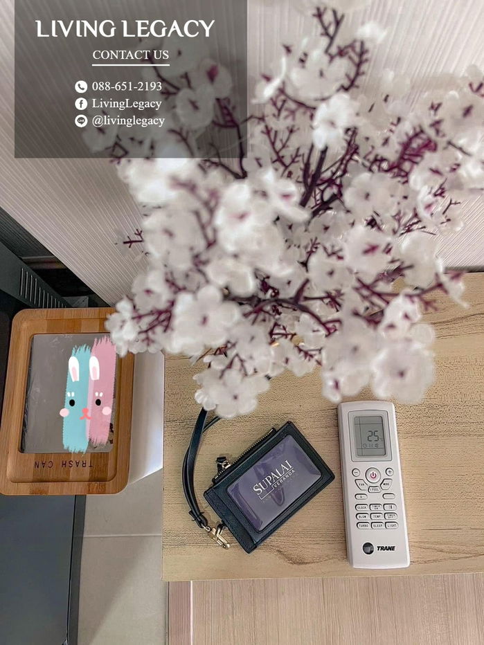 รูป SKU7LX ให้เช่าคอนโด Supalai Veranda Ramkhamhaeng 29 ตร.ม. ชั้น 27 ตึก A line id : @livinglegacy - รูปที่ 5/11