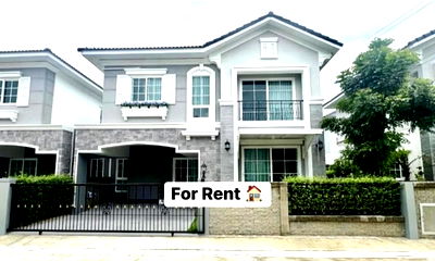 Twin houses for rent Muang Samut Prakarn Samut Prakarn : Gloden Neo Sukhumvit-Lasalle Sukhumvit 113 🚆house for rent  near Bearing,Samrong BTS Station 💰68K only !! ✨🤩
