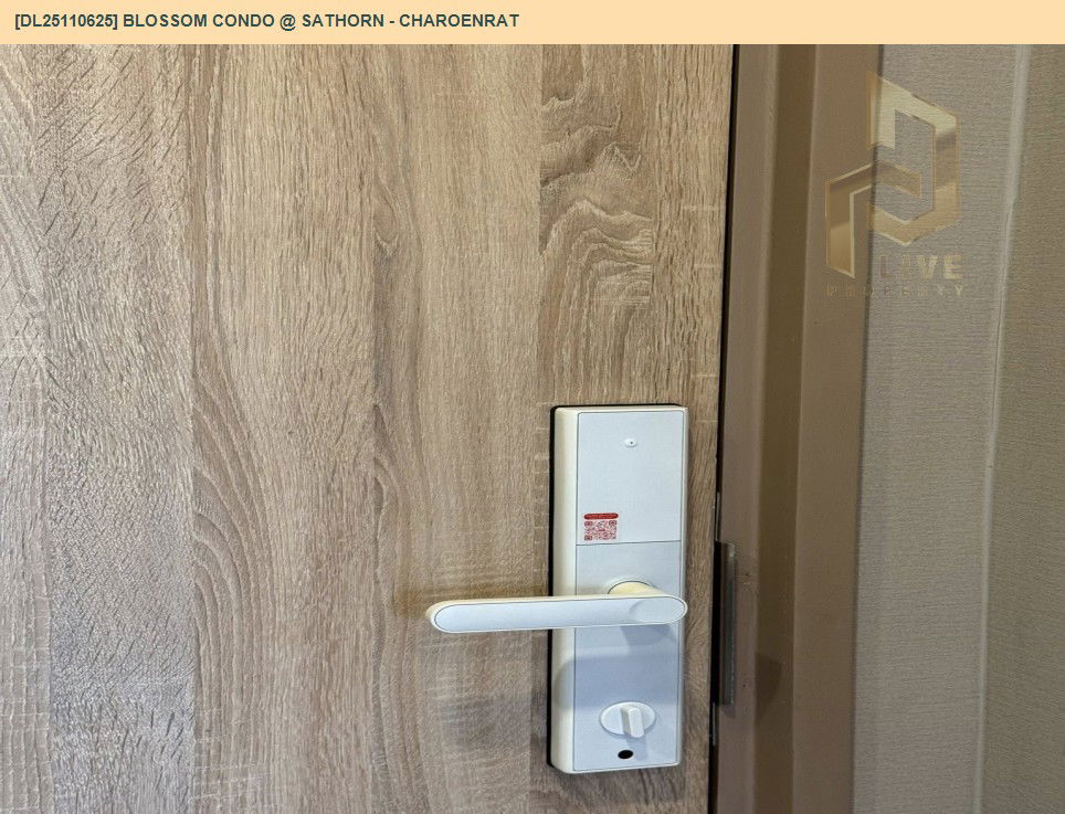 รูป DL25110625 ให้เช่าคอนโด บลอสซั่ม คอนโด แอท สาทร - เจริญราษฎร์ (Blossom Condo @ Sathorn - Charoenrat) ใกล้ BTS สุรศักดิ์ พร้อมเข้าอยู่ โทรด่วน 0653619502 LineID @534wlwof - รูปที่ 9/9