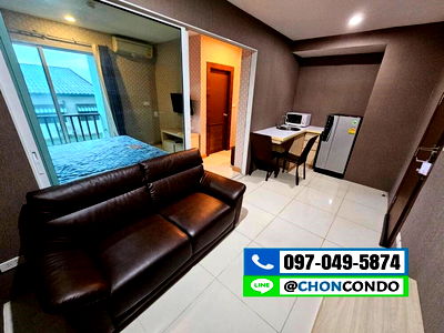 เช่าคอนโด บางแสน : Park siri ตึกC ชั้น3 บางแสน ชลบุรี ----------------Tel 097-049-5874 (Line: @choncondo มี@ด้วย)