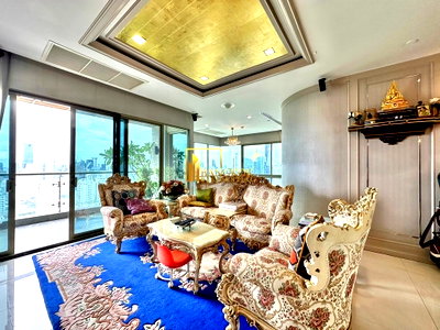 Condos for rent : The Lakes | Elegant 3 Bedroom Luxury Condo in Asoke Area - BR18882CD
