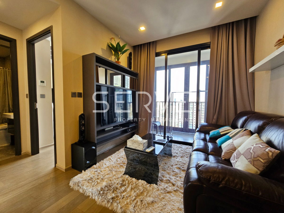 picture ðĨ55KðĨ - 2 Bed 1 Bath with Bathtub 47 sq.m. High Fl. Good Location MRT Sukhumvit 20 m. and BTS Asok 230 m. at Ashton Asoke Condo / For Rent - 1/8