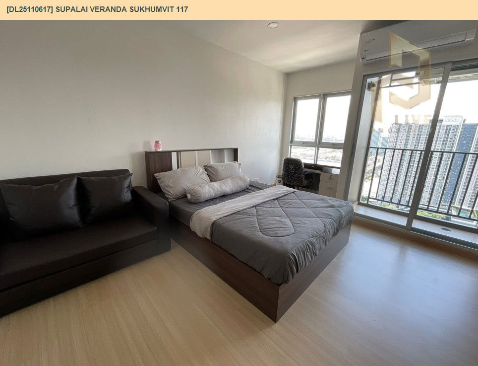 picture DL25110617 Condo for rent, Supalai Veranda Sukhumvit 117 near BTS Pu Chao, ready to move in, call urgently 0638692663 LineID @897iyzll - 2/10