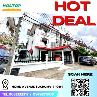 เช่าบ้านแฝด เขตพระโขนง : #R7830  🎉 251168 ให้เช่าบ้าน  Home Avenue Sukhumvit 101/1