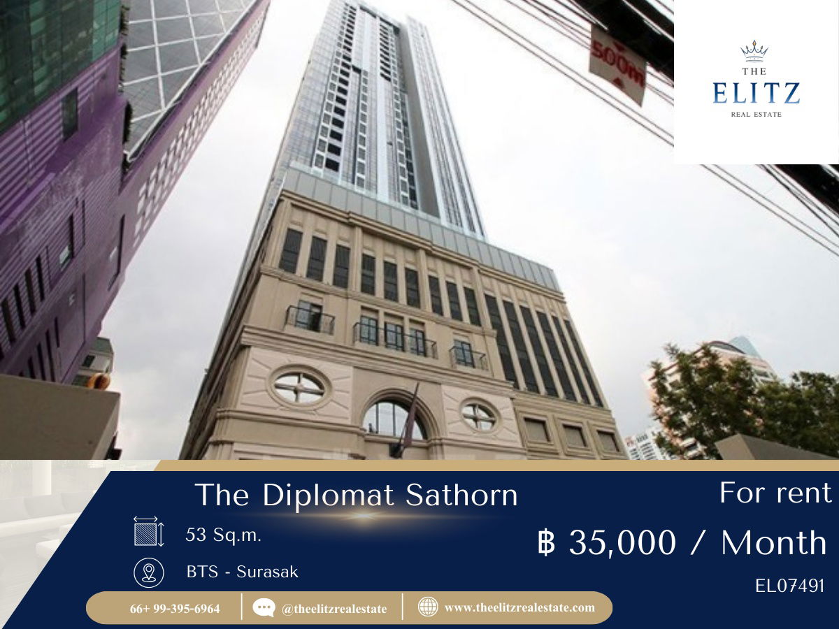 รูป ✨ นิยามใหม่ของความคลาสสิกที่หรูหรา The Diplomat Sathorn ห้องสวย ดีไซน์โดดเด่น 🎉 - รูปที่ 1/10