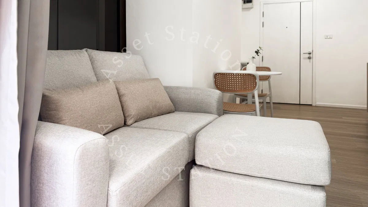 picture Urgent sale: A Space Asoke–Ratchada, minimally decorated room, next to MRT Rama 9 - 5/8