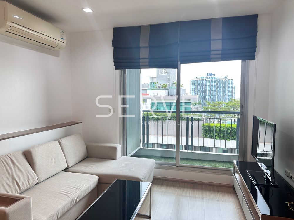 รูป 1 Bed 1 Bath Nice Room Good Location Next to MRT Huai Khwang 50 m. / For Rent-Rhythm Ratchada Huai Khwang - รูปที่ 1/13
