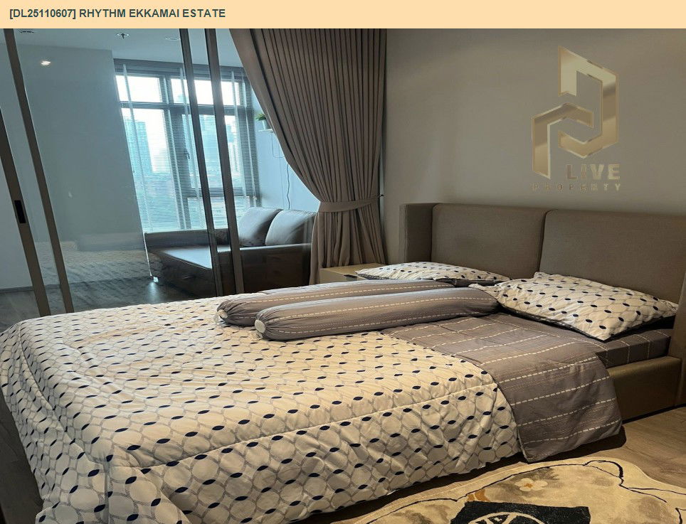 picture DL25110607 Condo for rent, RHYTHM EKKAMAI ESTATE near BTS เอกมัย, ready to move in, call urgently 0638692663 LineID @534wlwof - 3/7