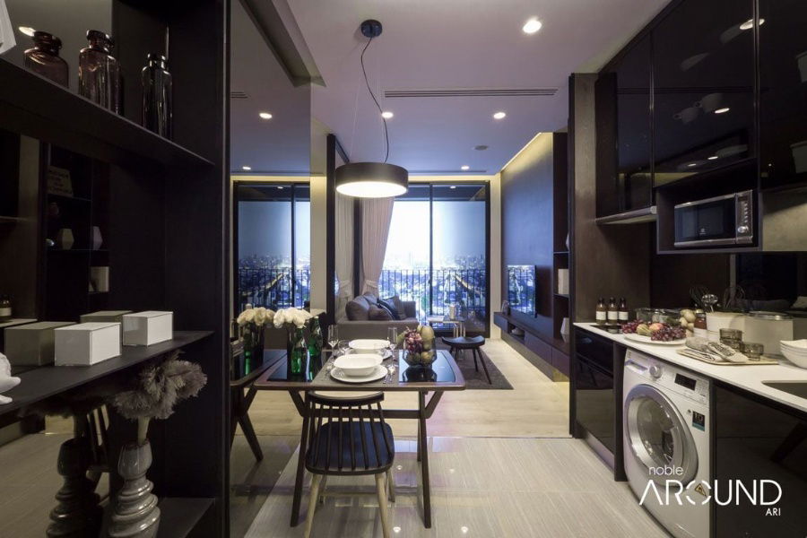 รูป 🔥25K/Mo 1นอน ห้องกว้าง ไซส์ใหญ่ วิวเมือง ราคาดีสุดๆ เฟอร์จัดเต็ม พร้อมอยู่ คอนโดหรู ทำเลดีมาก ใกล้ BTS อารีย์ @ Noble Around Ari - รูปที่ 1/13