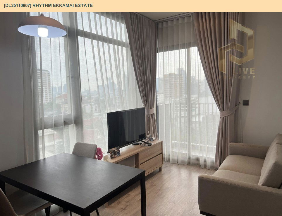 picture DL25110607 Condo for rent, RHYTHM EKKAMAI ESTATE near BTS เอกมัย, ready to move in, call urgently 0638692663 LineID @534wlwof - 5/7