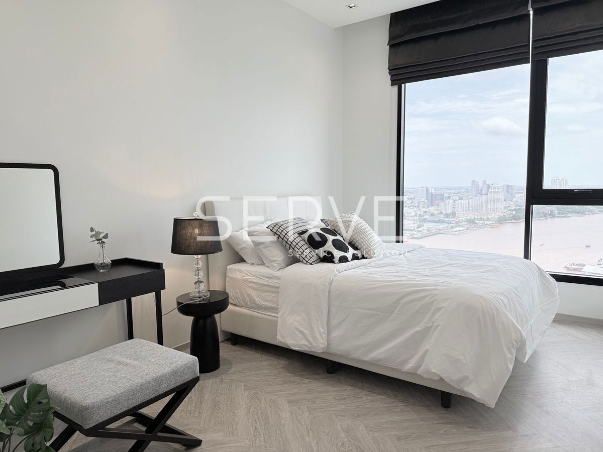 picture 🔥63K🔥- 2 Beds Nice Room 78.80 sq.m. High Fl. 25+ Good Location Close to Asiatique Riverfront at Chapter Charoennakhon Riverside Condo / For Rent - 3/11