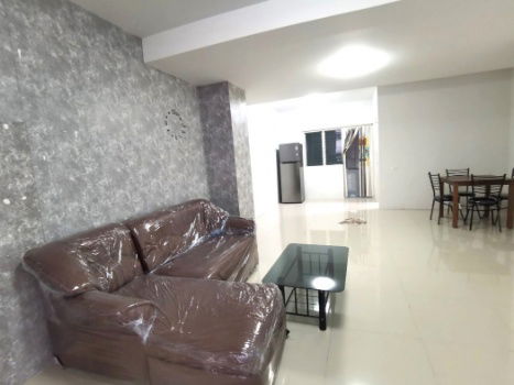 picture Townhome for rent HS041 with furniture. Hometown Village, 128 sq m, Ban Bueng, Chonburi, good location near Lotus, Big C, Makro, QMB. - 3/12