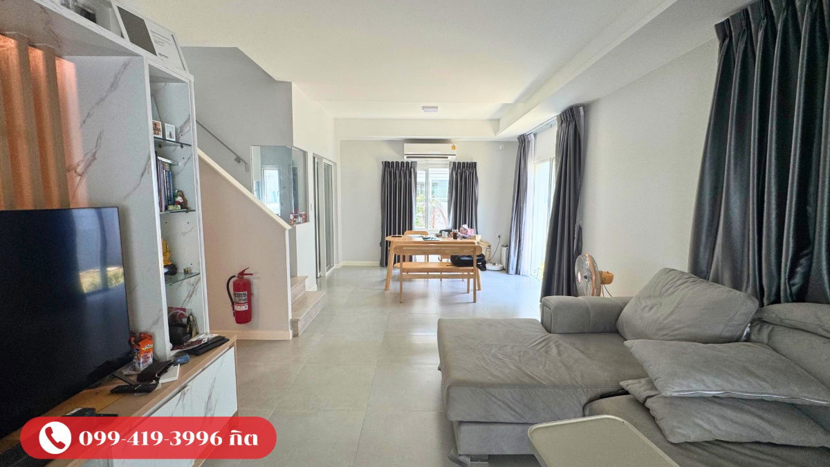 picture Semi-detached house for sale, new condition, with furniture and appliances, ready to move in, Inizio Srinakarin project - 6/18