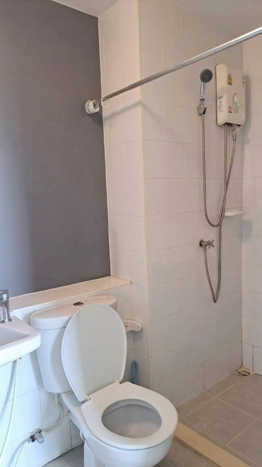 รูป ให้เช่าพลัมคอนโด พาร์ค รังสิต ตึก B 23 ตร.ม.เฟอร์ครบ มีเครื่องซักผ้า ใกล้ ม.กรุงเทพ (TR1202) - รูปที่ 9/9