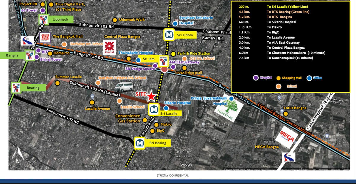 รูป ขายที่ดินสุขุมวิท 105 (ลาซาล) ใกล้ MRT ศรีลาซาล 200 เมตร - รูปที่ 1/3