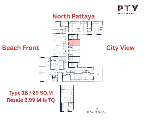 พีทีวาย เรสซิเดนซ์ สาย 1 – สำหรับขาย (โควต้าไทย)